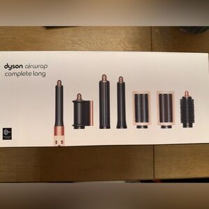 New In Box Dyson Airwrap Complete Long Pink With Case And Several Attachments